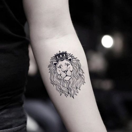 Lion Tattoo Outline: 19 Bold and Striking Silhouette Designs