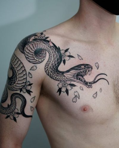 Discover Top 15 Snake Shoulder Tattoo Designs for : Inspiration for Men & Women