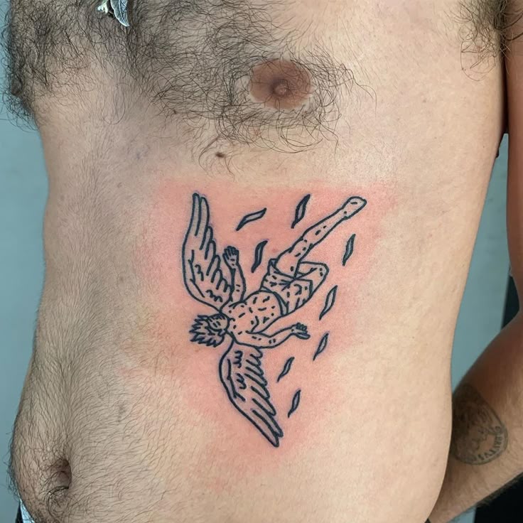 27 Powerful Icarus Tattoo Ideas for : From Bold Falls to Mythic Flight in Realism, Color, Line Art