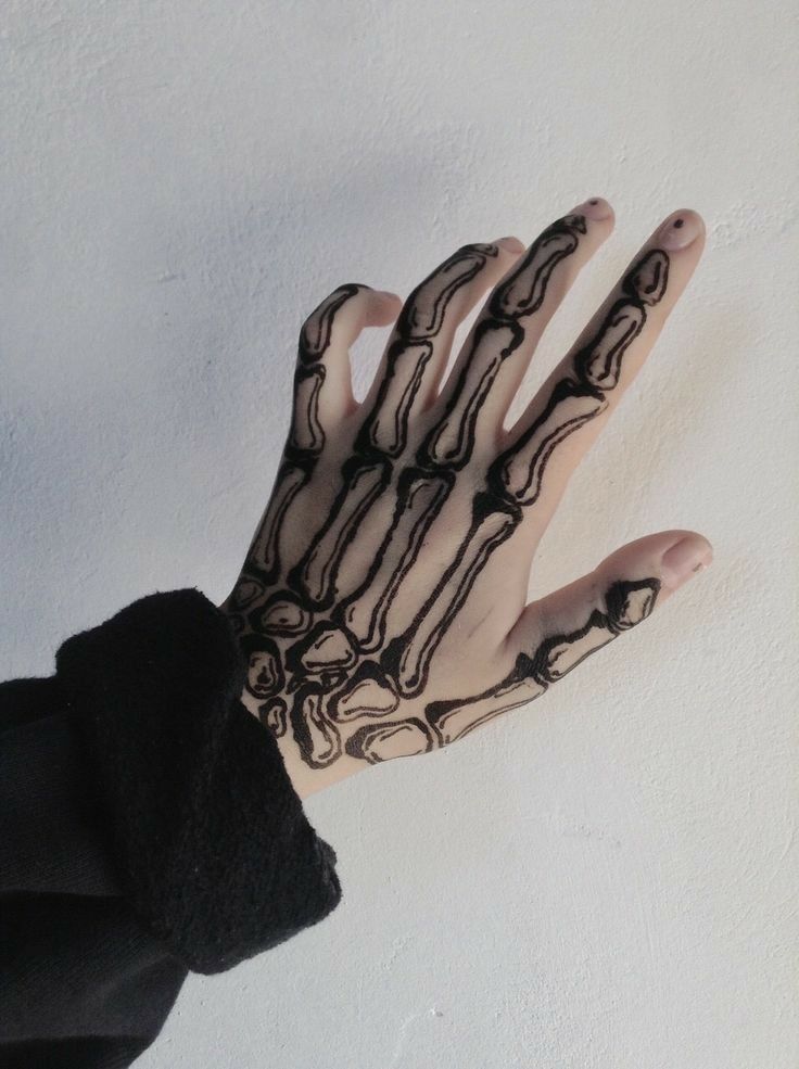 28 Skeleton Hand Tattoo Ideas Designs for Guy and Girl, Floral, Butterfly, Red ink and Full Body