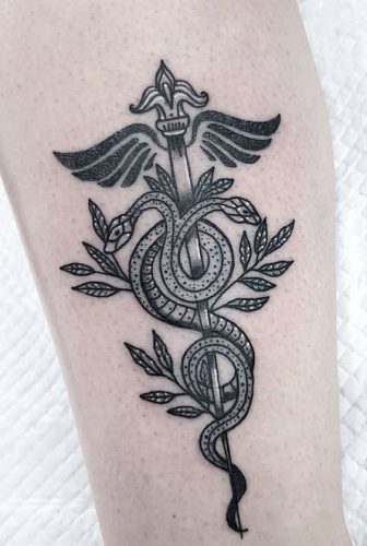 27 Caduceus Tattoo Ideas