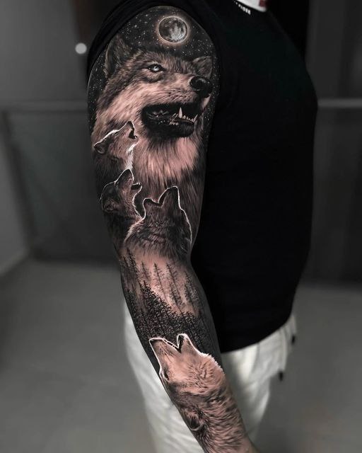 Explore 24 Stunning Realistic Wolf Tattoos for : Top Design Ideas for Forearm, Shoulder, Chest, and More