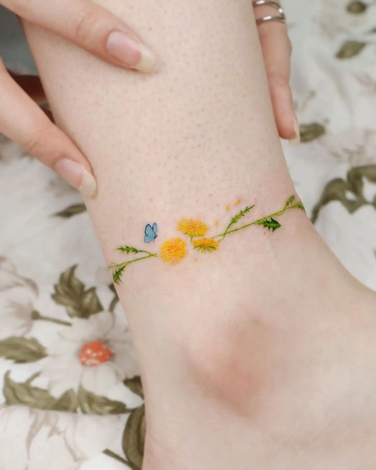 Dandelion Tattoo 24 Ideas with Fine Line, Fairy Blowing, Tiny Black and White Designs