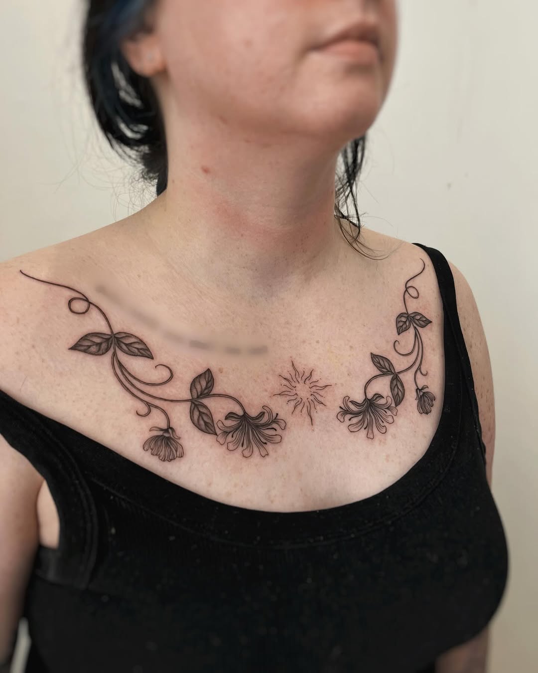 29 Honeysuckle Tattoo Ideas with Fine Line, Neo Traditional, Coral, and American Traditional Designs